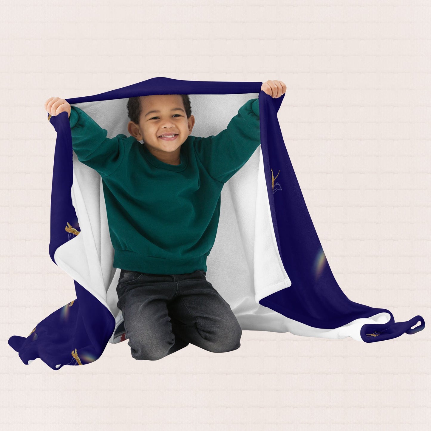 Navy Hypoallergenic Throw Blanket