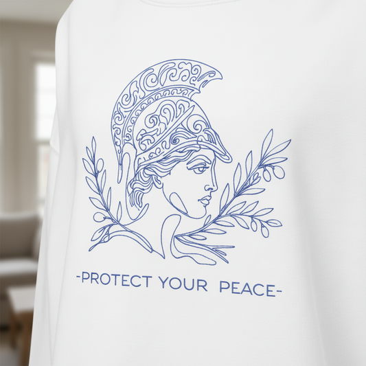 Womens organic cotton nature sweatshirt with nature design – sustainable clothing UK