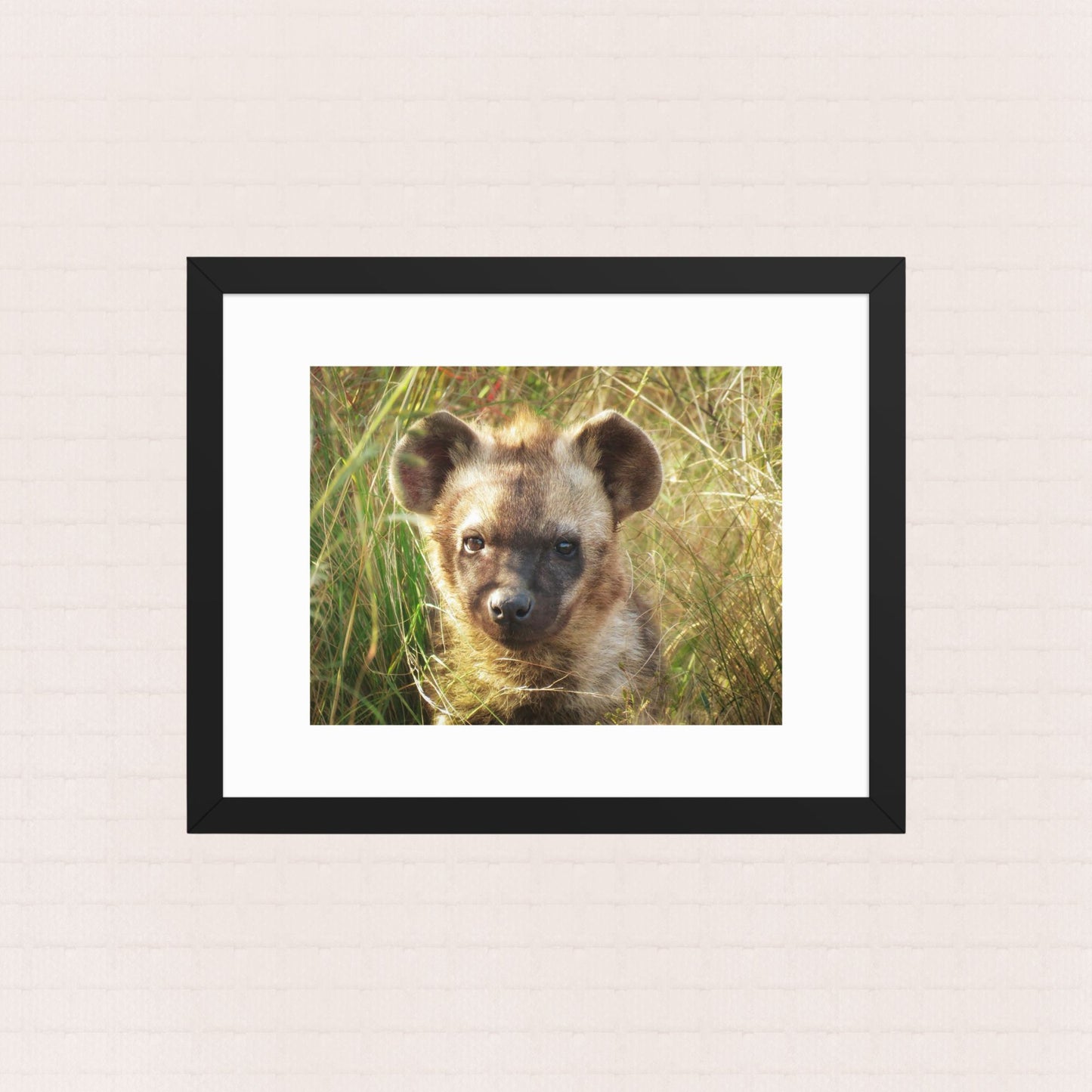 The Watchful Hideaway- Framed Wildlife Poster
