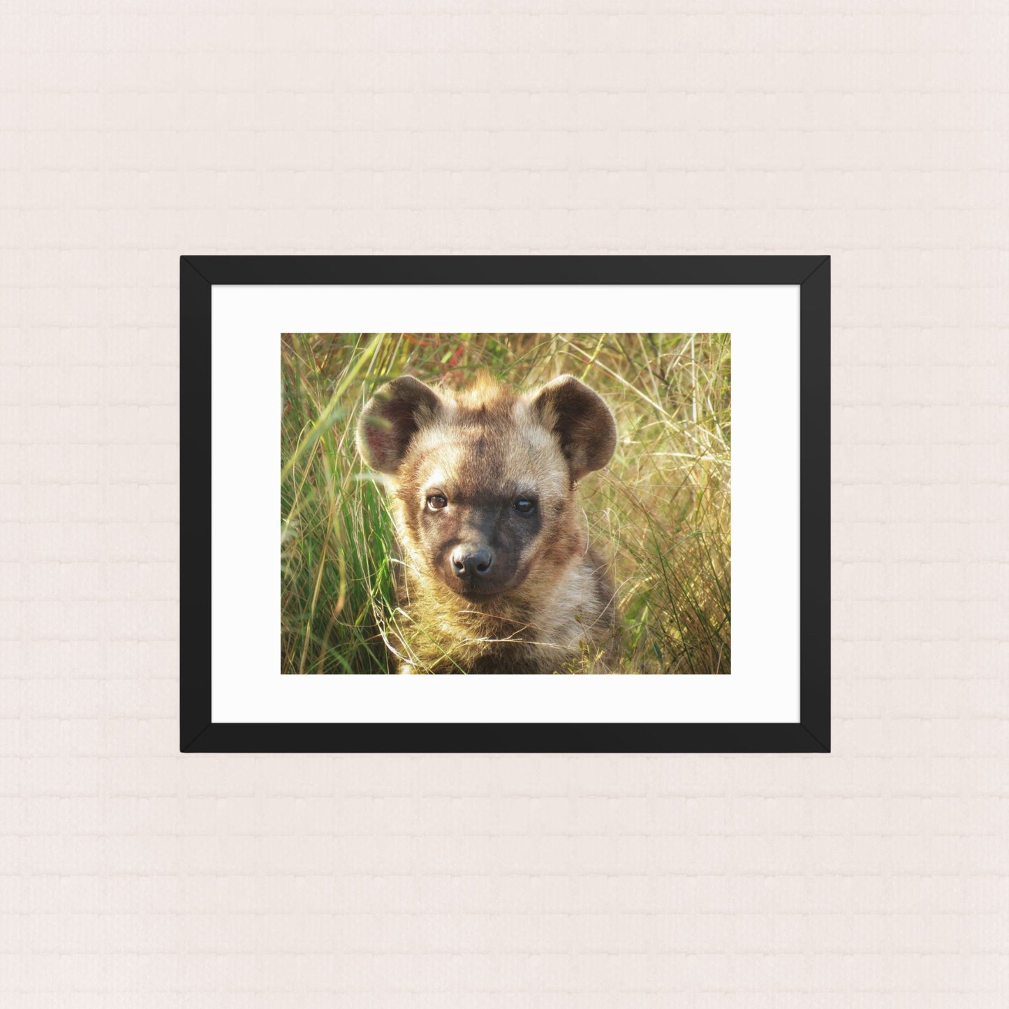 The Watchful Hideaway- Framed Wildlife Poster
