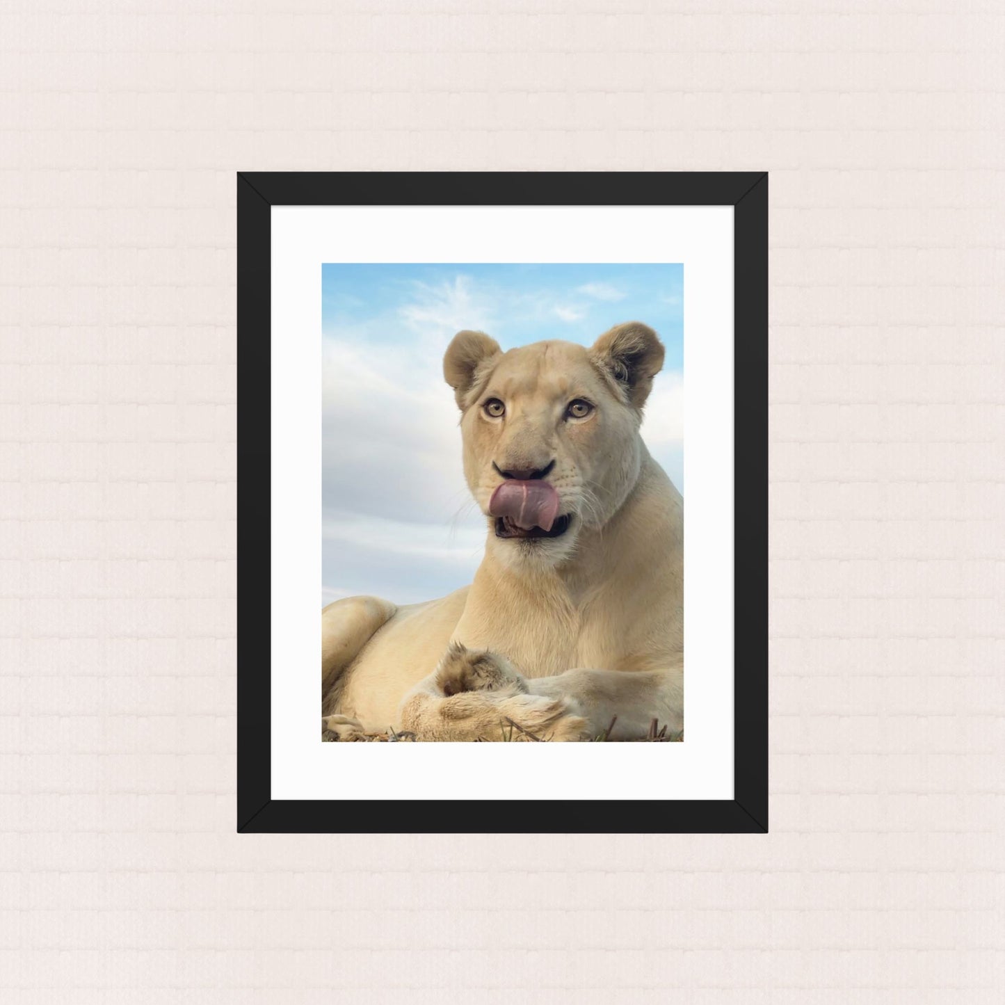 Savouring The Moment- Framed Wildlife Poster