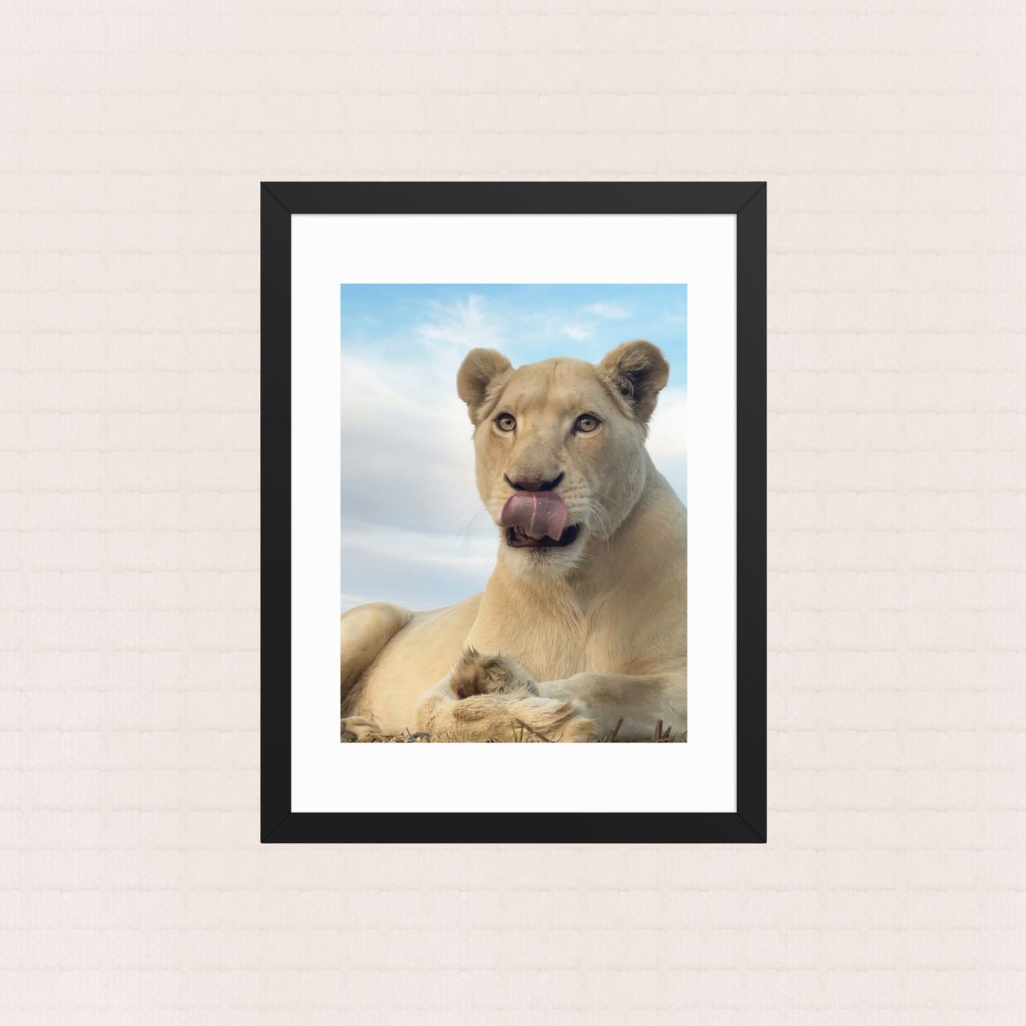 Savouring The Moment- Framed Wildlife Poster