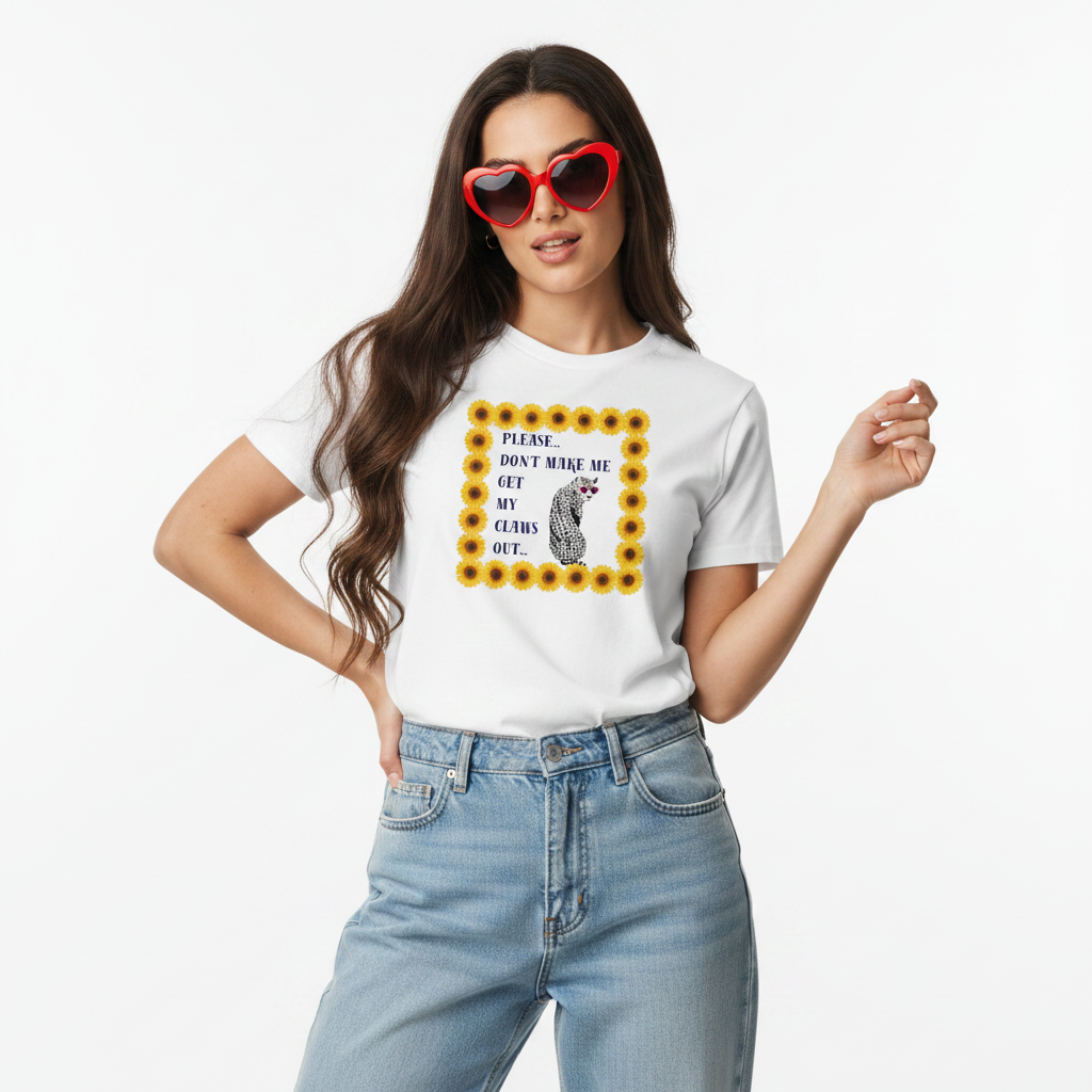 Unisex vegan organic cotton wildlife t-shirt with leopard design – sustainable clothing UK