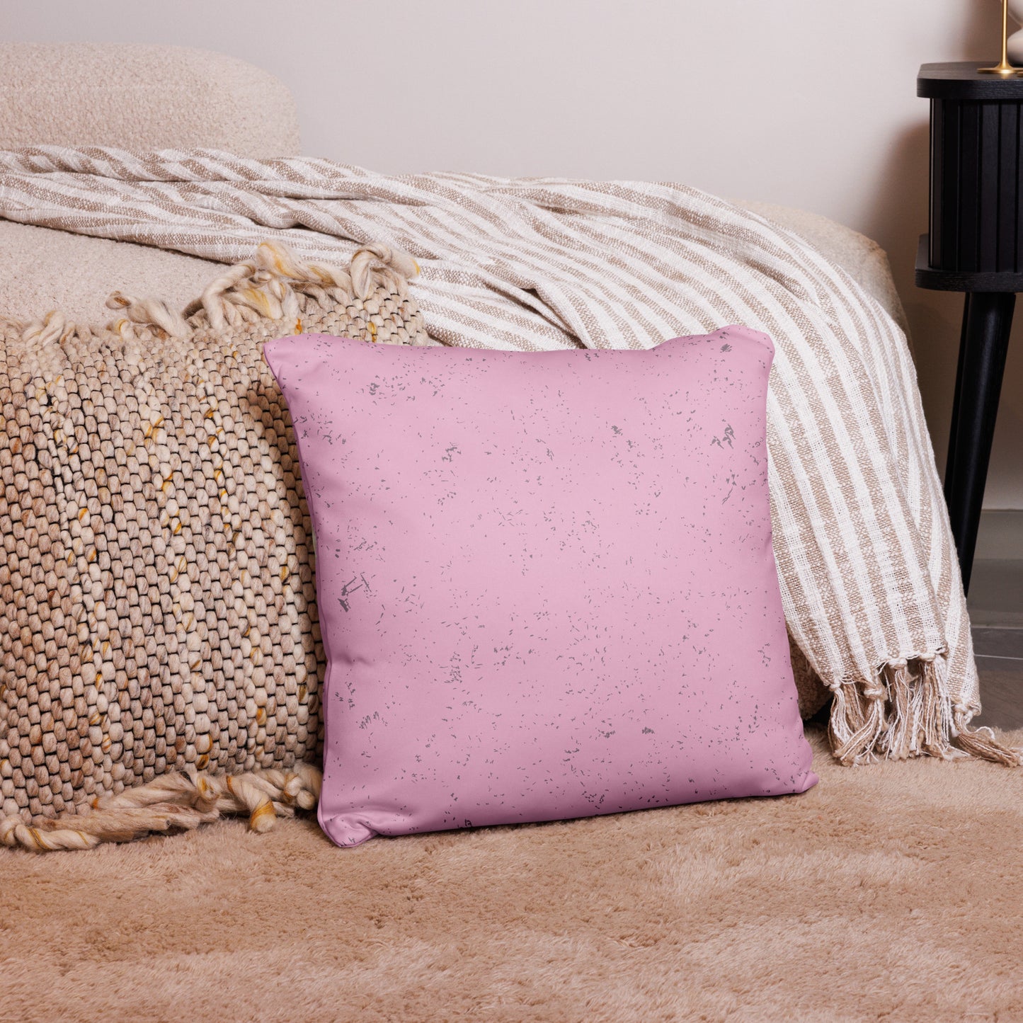 Pink Cheetah Cub~ Wildlife Pillow Case back