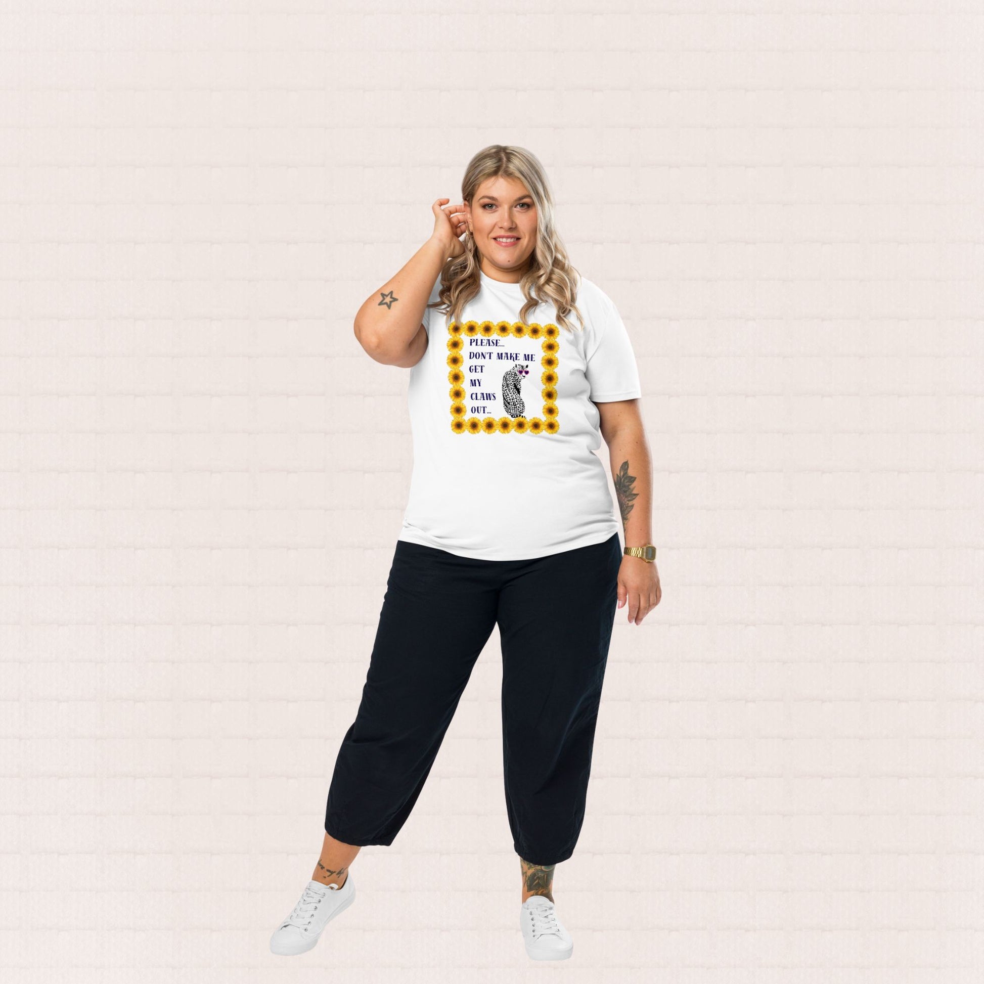 Unisex vegan organic cotton wildlife t-shirt with leopard design – sustainable clothing UK
