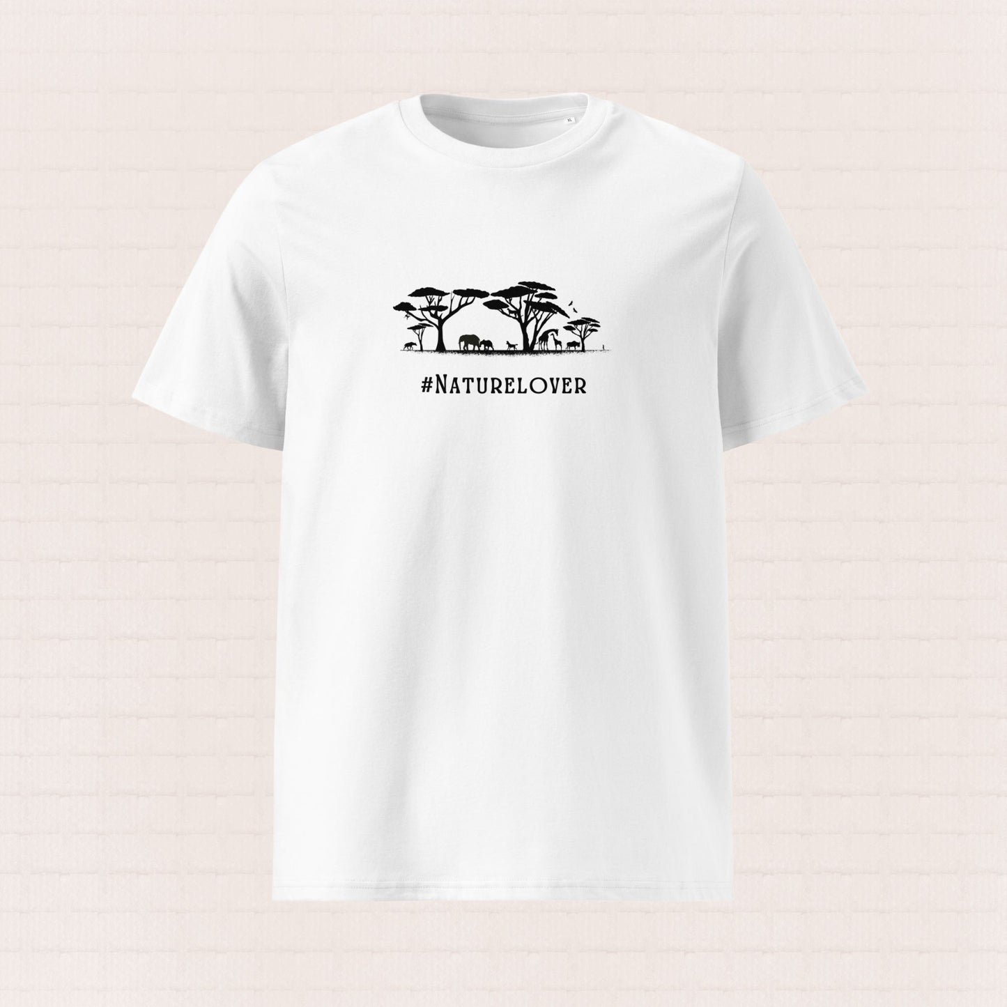 Unisex organic cotton nature t-shirt with nature lover design – sustainable clothing UK