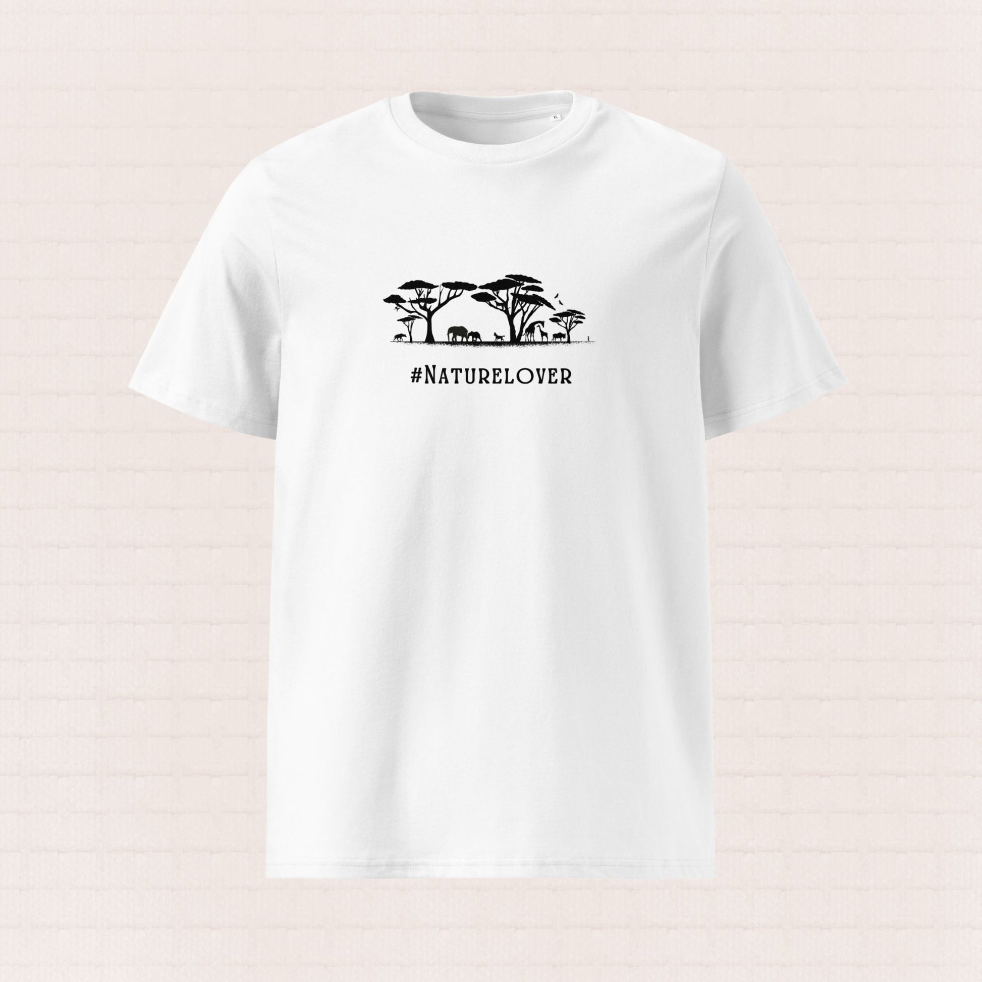 Unisex organic cotton nature t-shirt with nature lover design – sustainable clothing UK