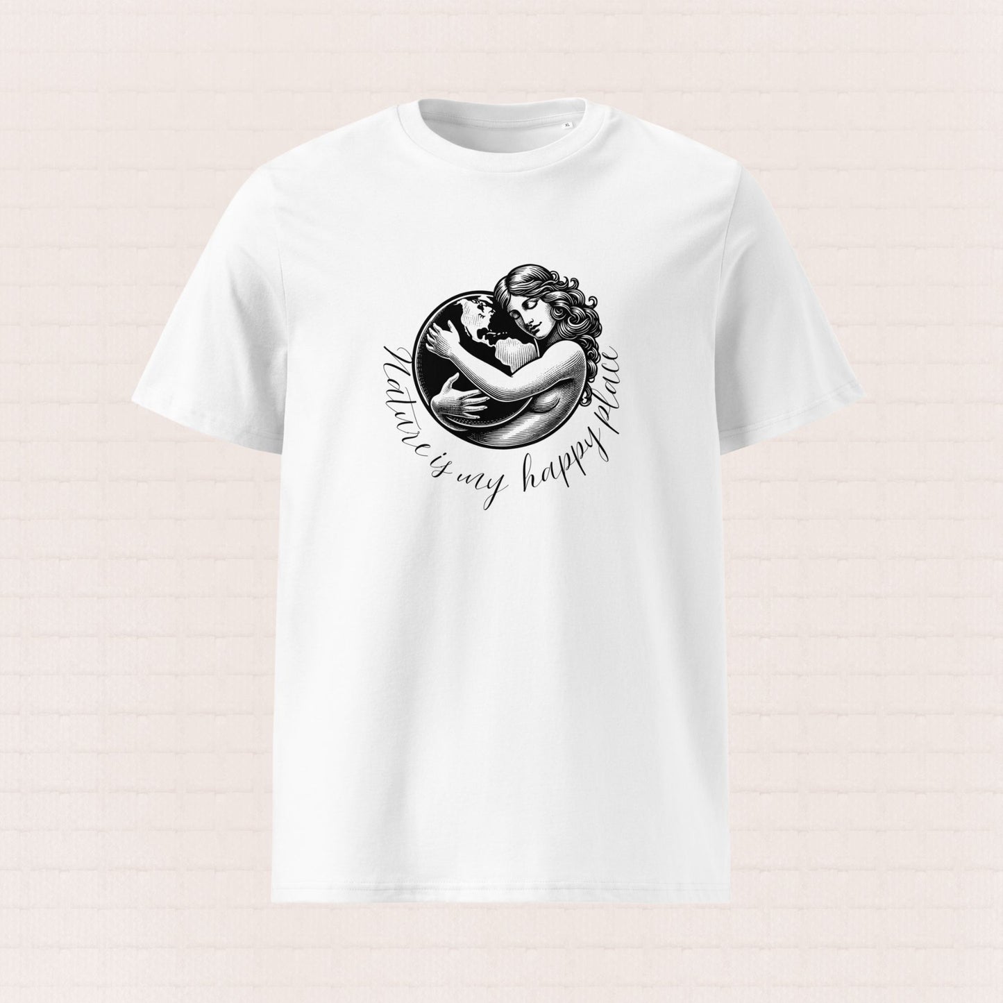 Unisex organic cotton wildlife t-shirt with mother nature design – sustainable clothing UK