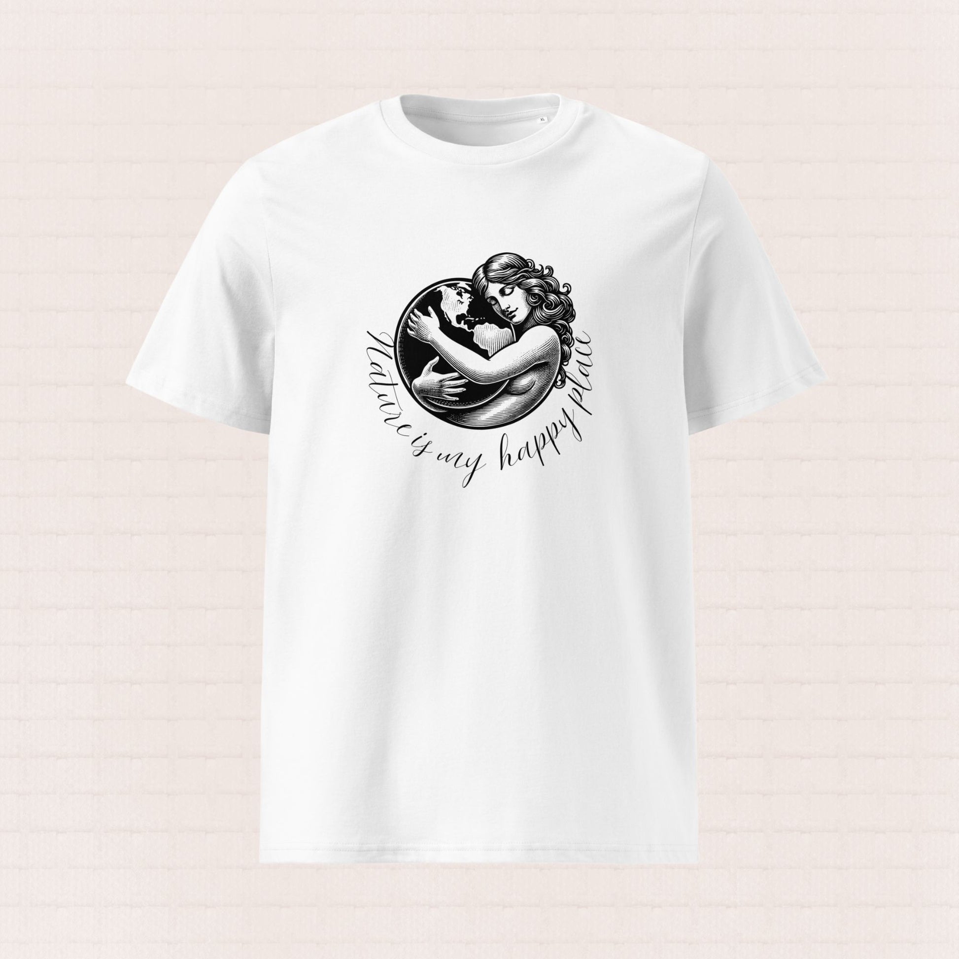 Unisex organic cotton wildlife t-shirt with mother nature design – sustainable clothing UK