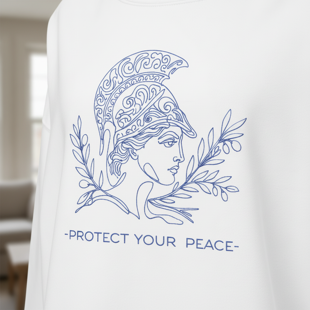 Womens organic cotton nature sweatshirt with nature design – sustainable clothing UK