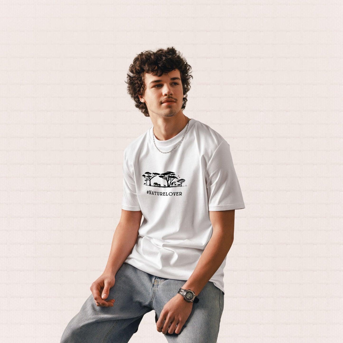Unisex organic cotton nature t-shirt with nature lover design – UK sustainable clothing
