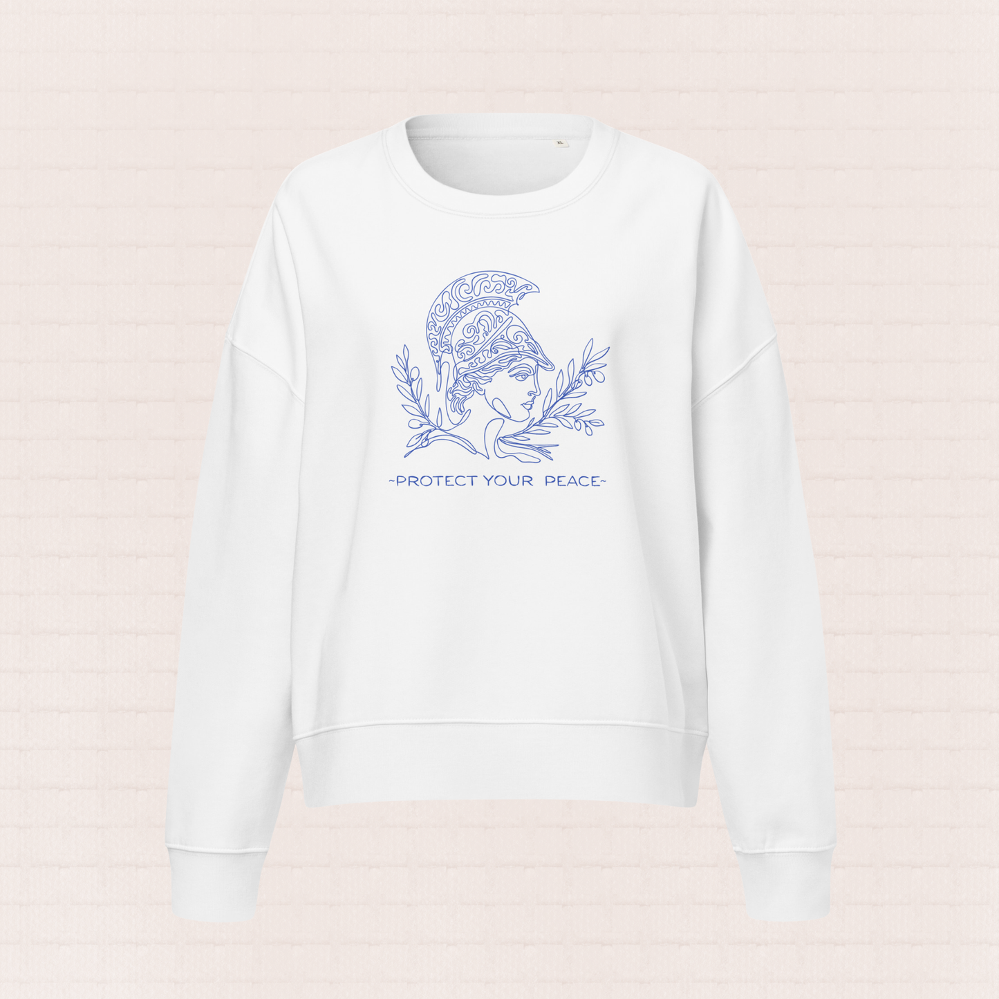 Womens organic cotton nature sweatshirt with nature design – sustainable clothing UK