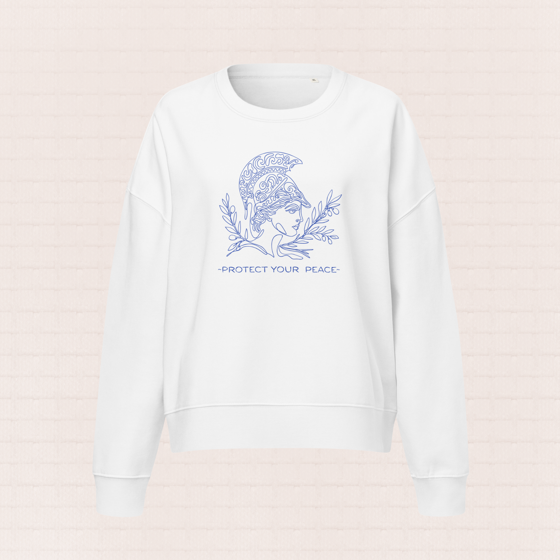 Womens organic cotton nature sweatshirt with nature design – sustainable clothing UK
