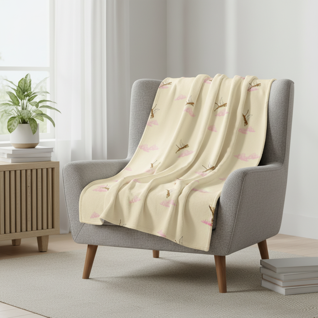 Winged Cheetah Blanket — Lifestyle Mockup v2